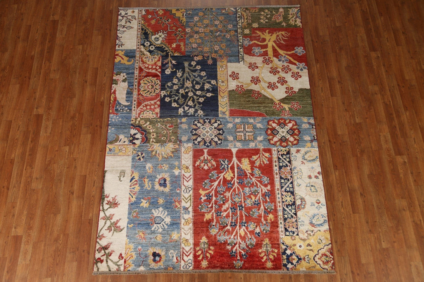 Patchwork Kazak Oriental Area Rug 6x8