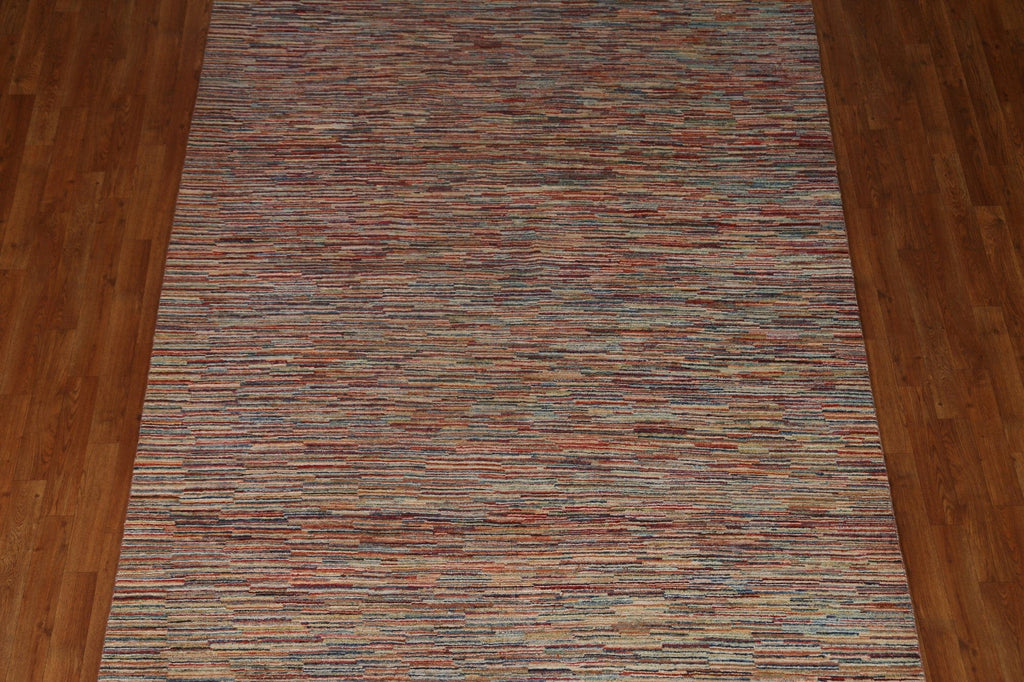 Striped Gabbeh Kashkoli Oriental Area Rug 6x10