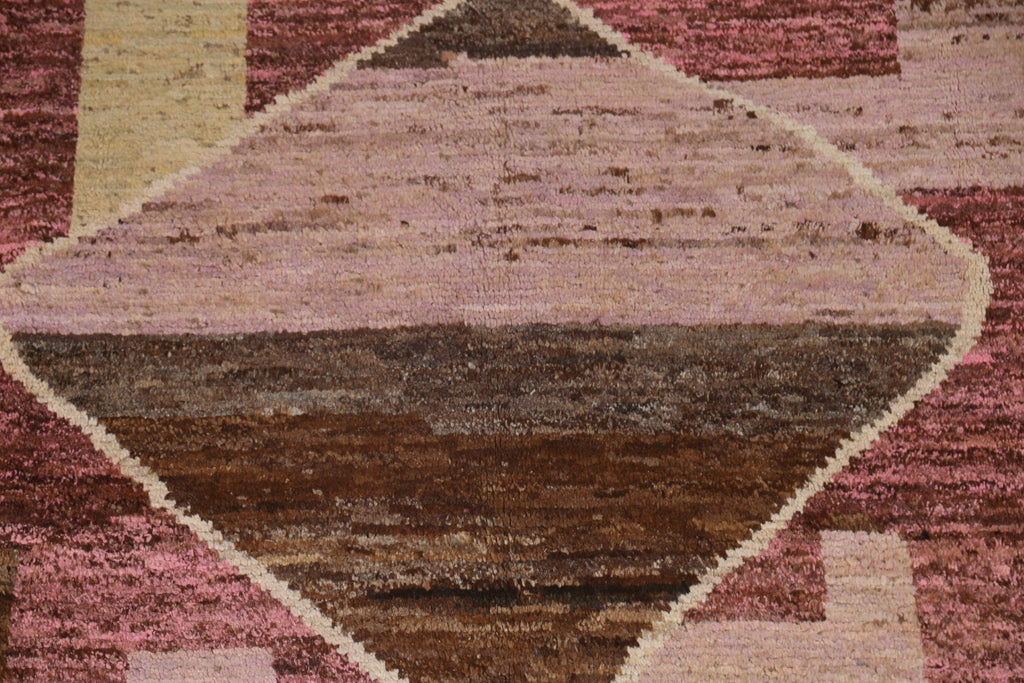 Pink Moroccan Oriental Area Rug 7x10