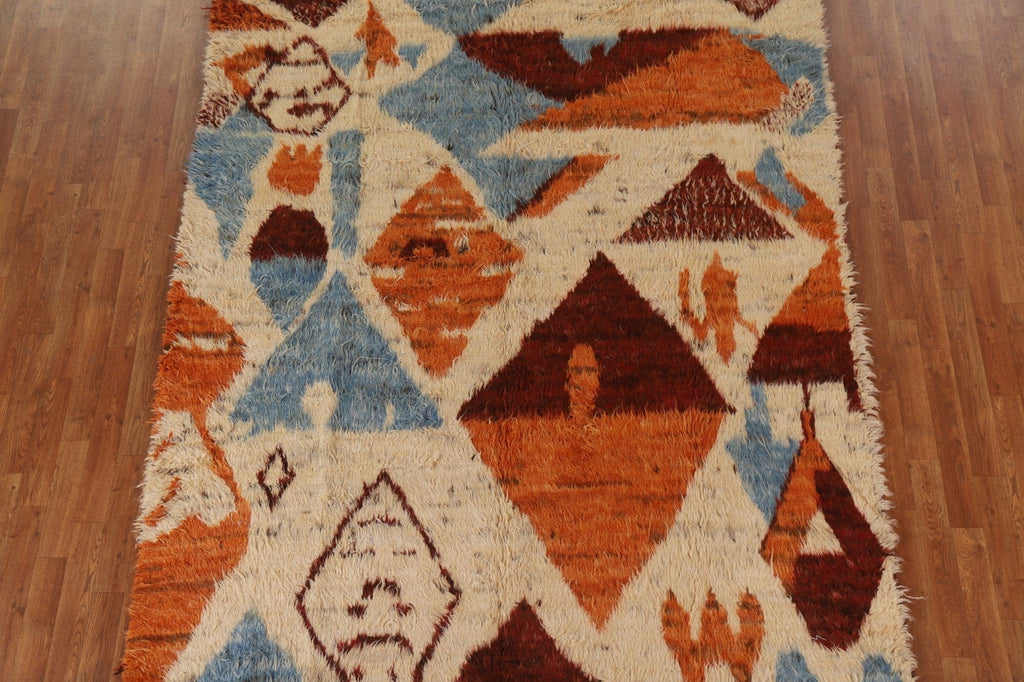 Tribal Moroccan Berber Area Rug 7x10