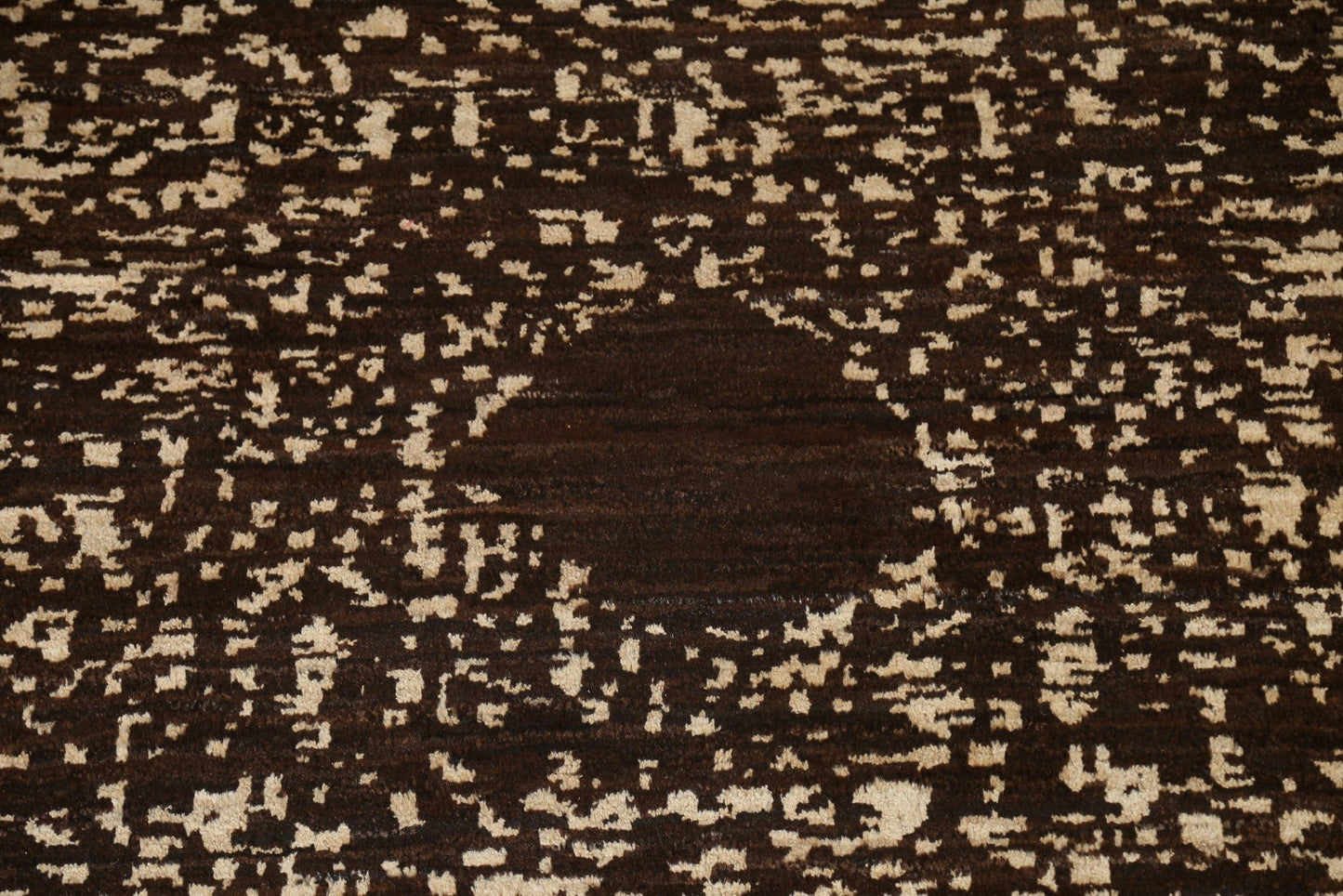 Dark Brown Moroccan Oriental Area Rug 6x9