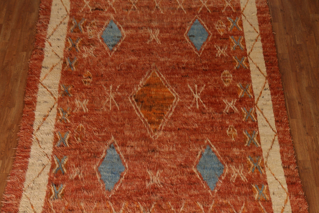 Tribal Moroccan Berber Wool Area Rug 7x10