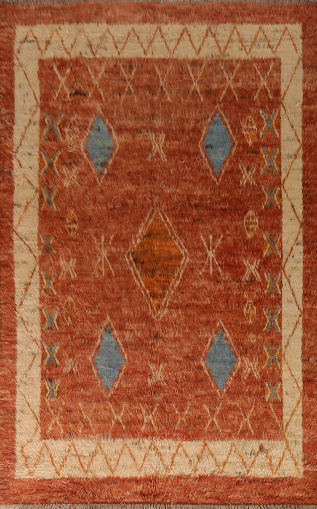 Tribal Moroccan Berber Wool Area Rug 7x10