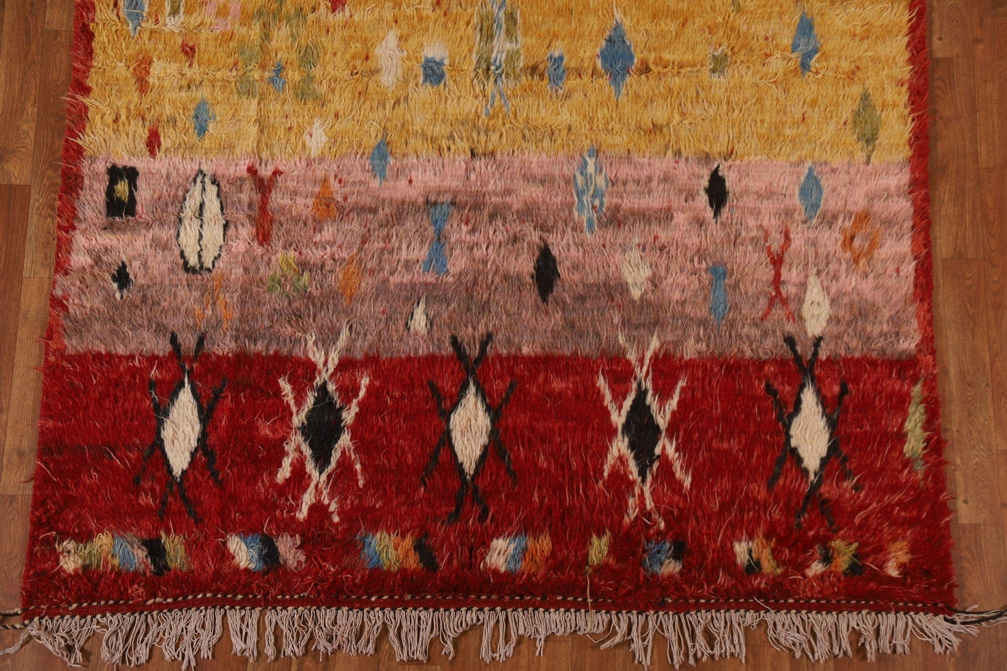 Tribal Moroccan Berber Wool Area Rug 6x8