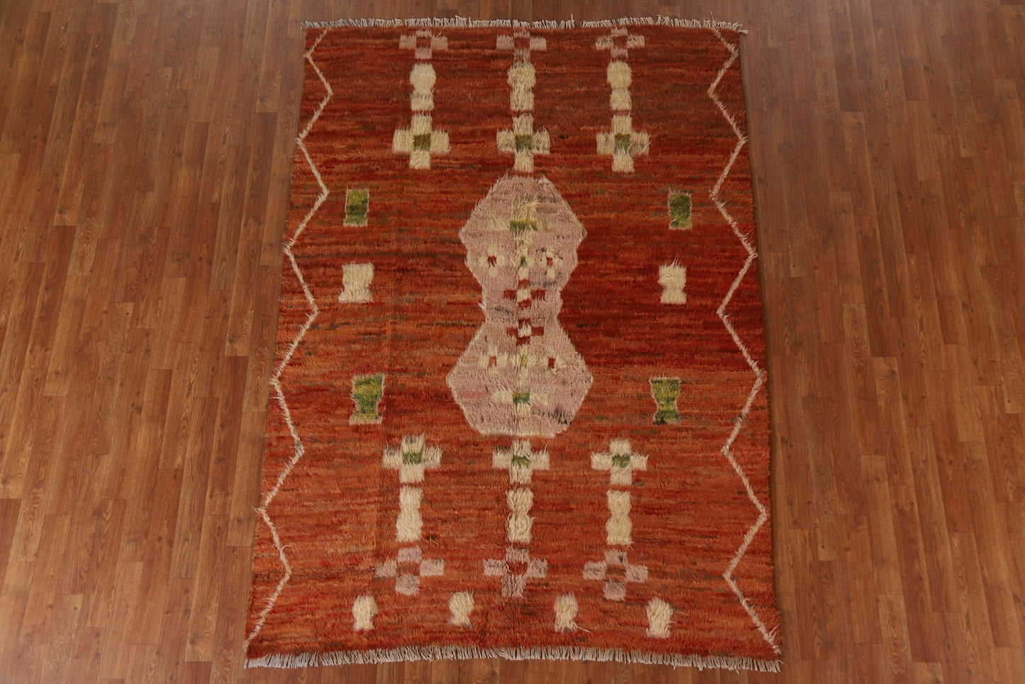 Tribal Moroccan Berber Wool Area Rug 6x8