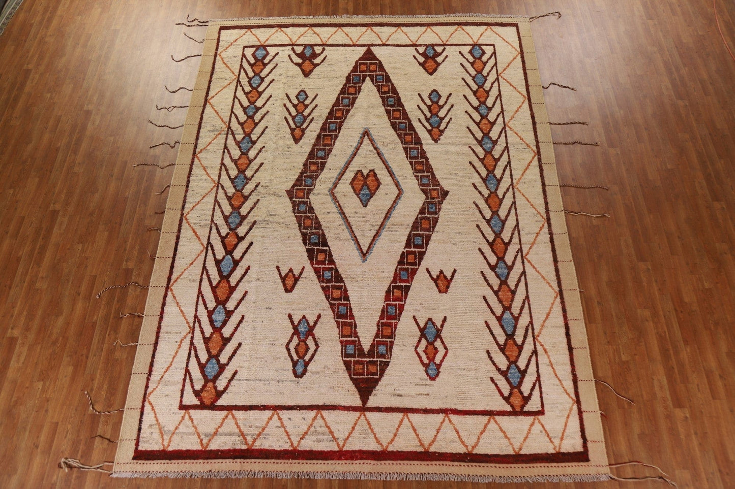 Tribal Moroccan Wool Area Rug 9x13