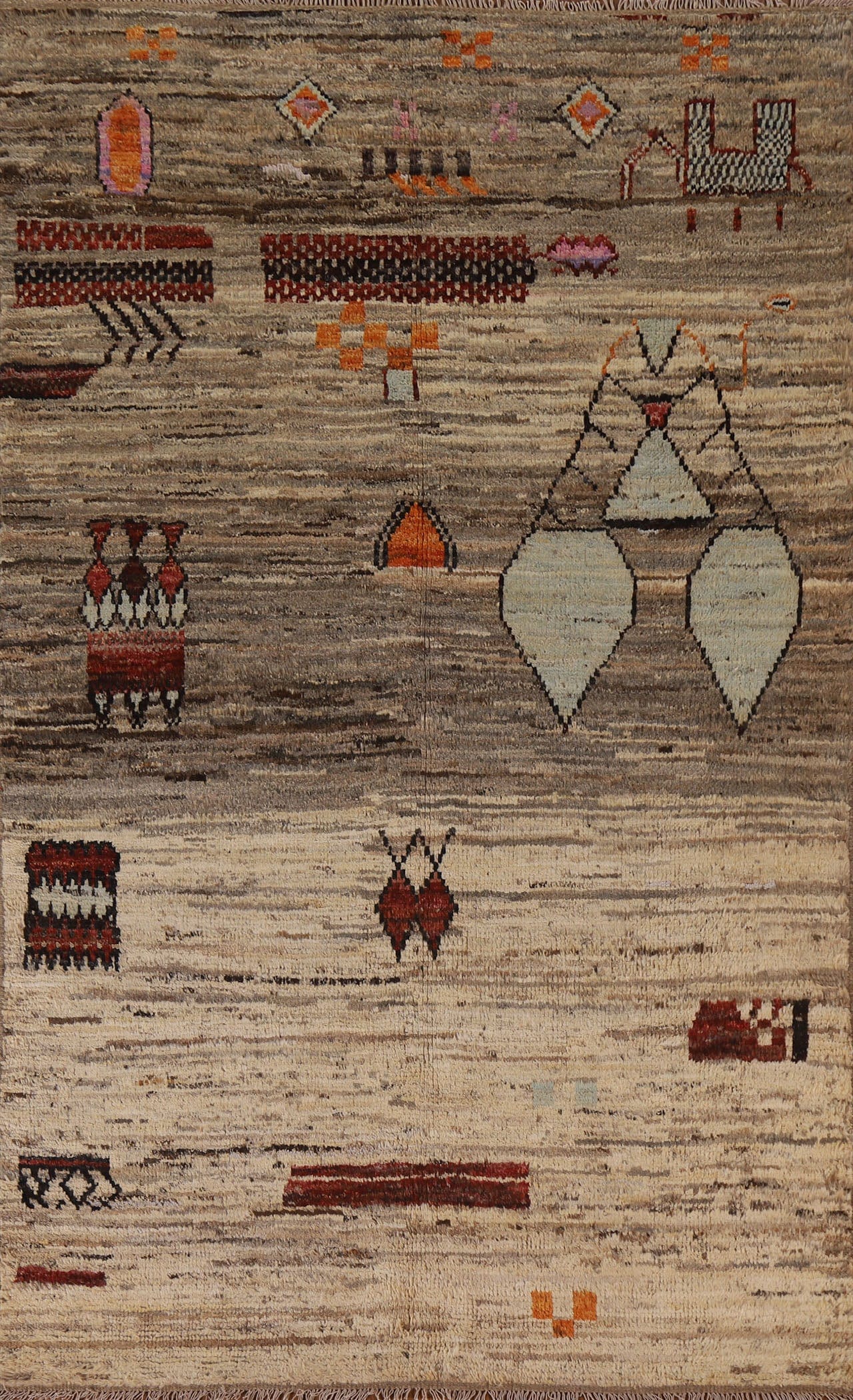 Tribal Moroccan Wool Area Rug 6x8