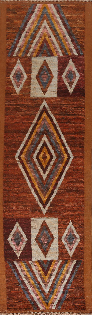 Geometric Moroccan Oriental Runner Rug 3x10