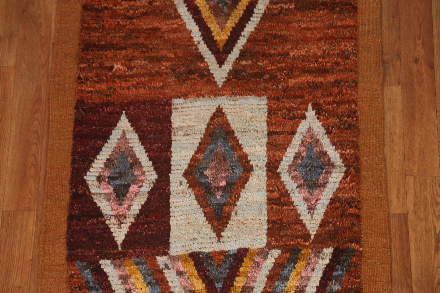 Geometric Moroccan Oriental Runner Rug 3x10