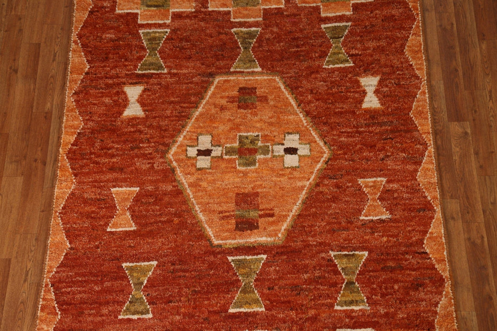 Geometric Moroccan Wool Area Rug 5x7