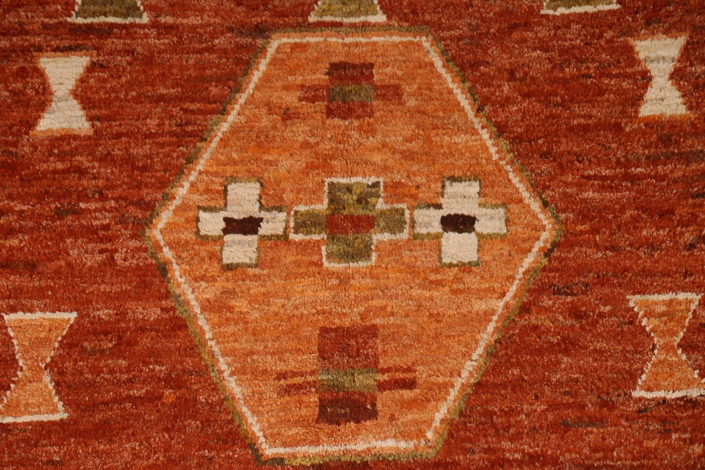 Geometric Moroccan Wool Area Rug 5x7