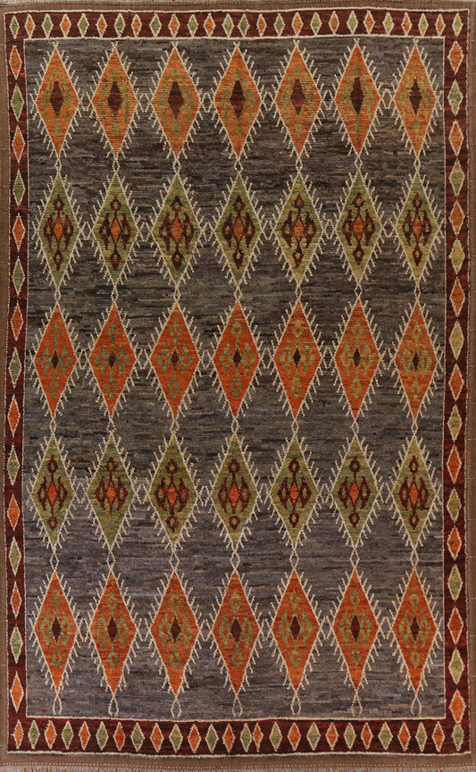 Trellis Moroccan Gray Large Area Rug 10x14