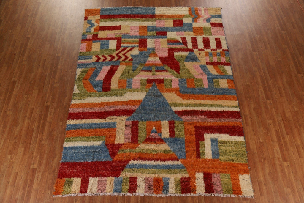 Geometric Moroccan Berber Area Rug 9x12