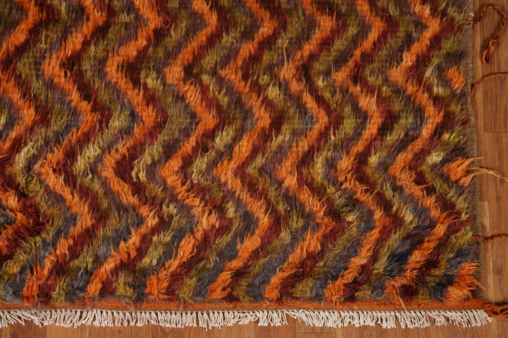 Chevron Moroccan Berber Wool Area Rug 6x8