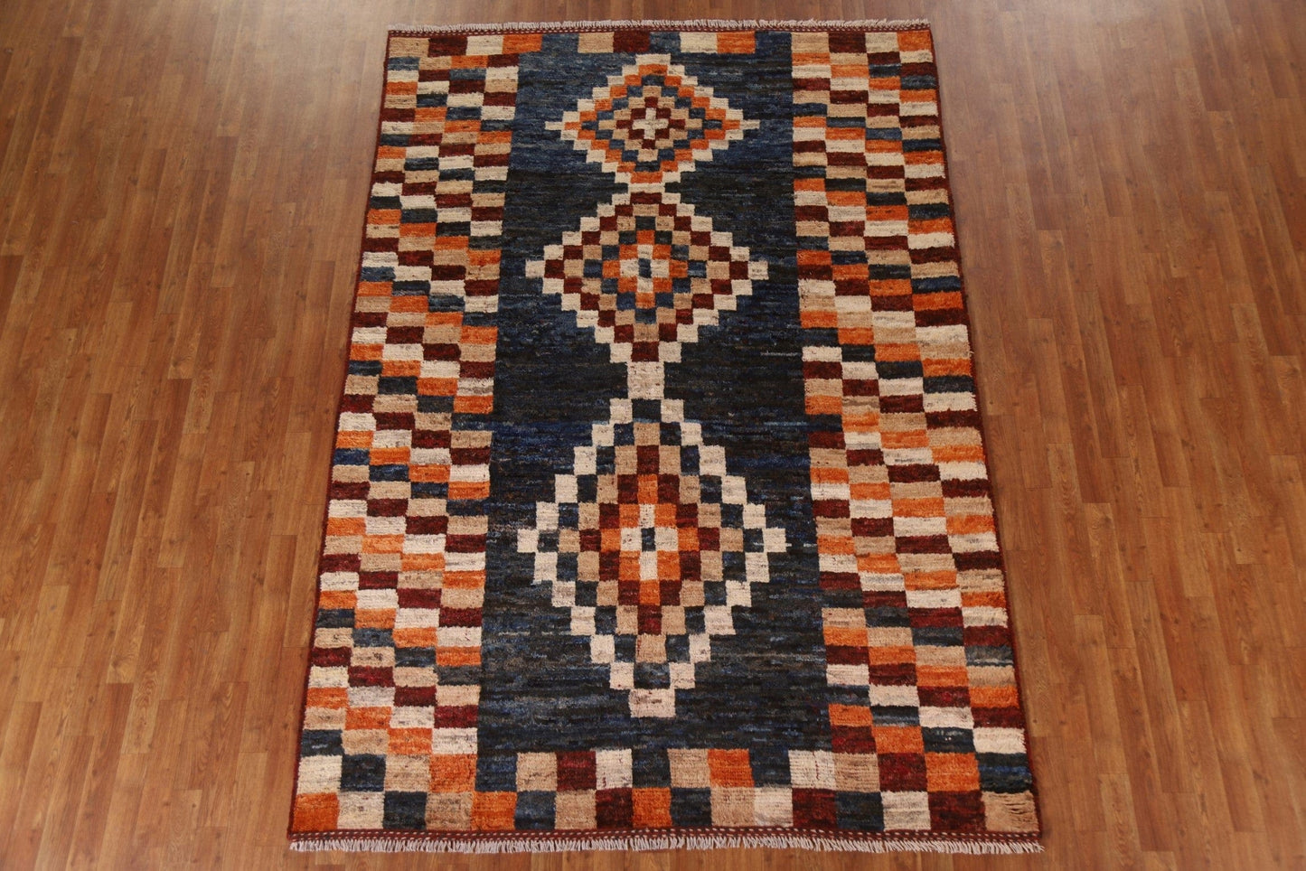 Checkered Moroccan Oriental Area Rug 7x10