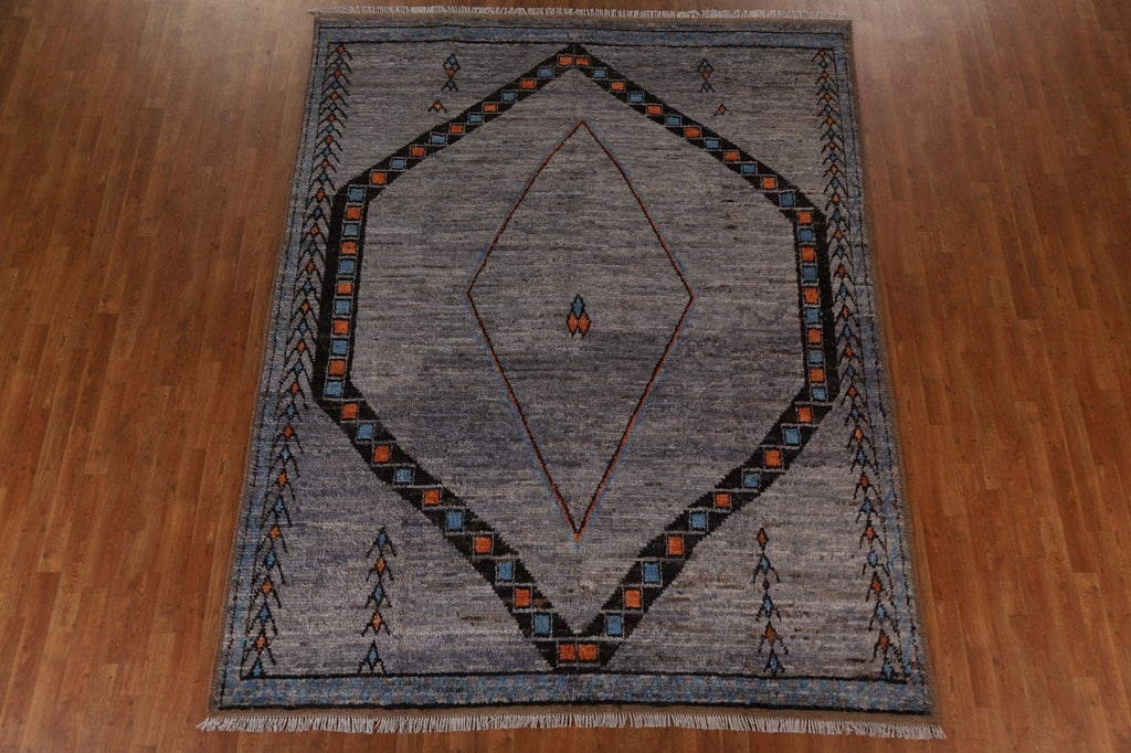 Tribal Wool Moroccan Area Rug 8x10