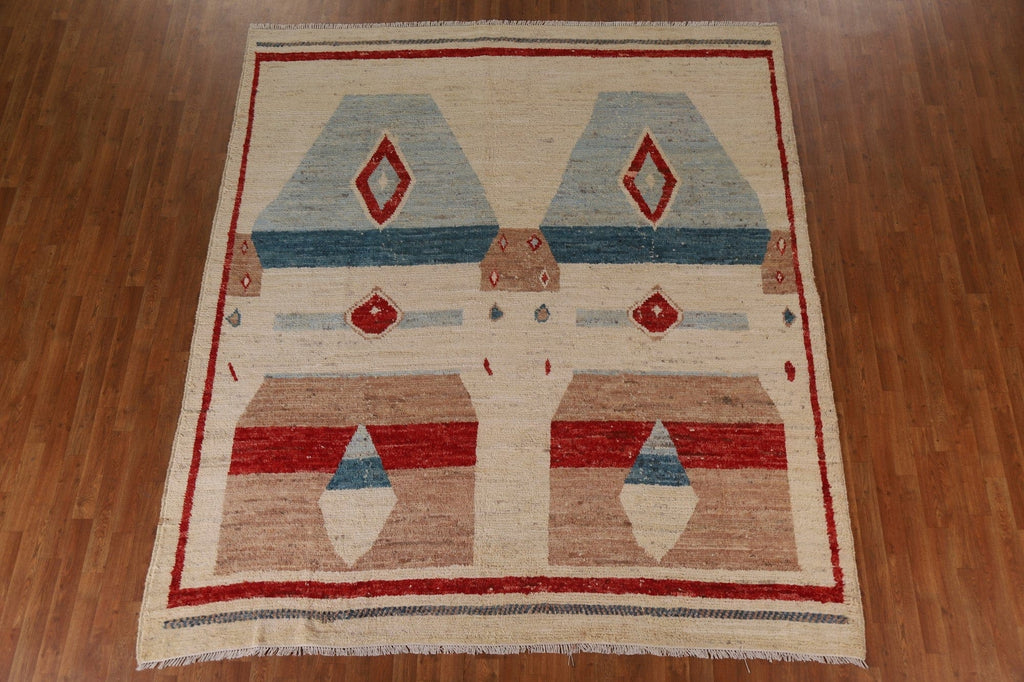 Handmade Moroccan Oriental Area Rug 9x10