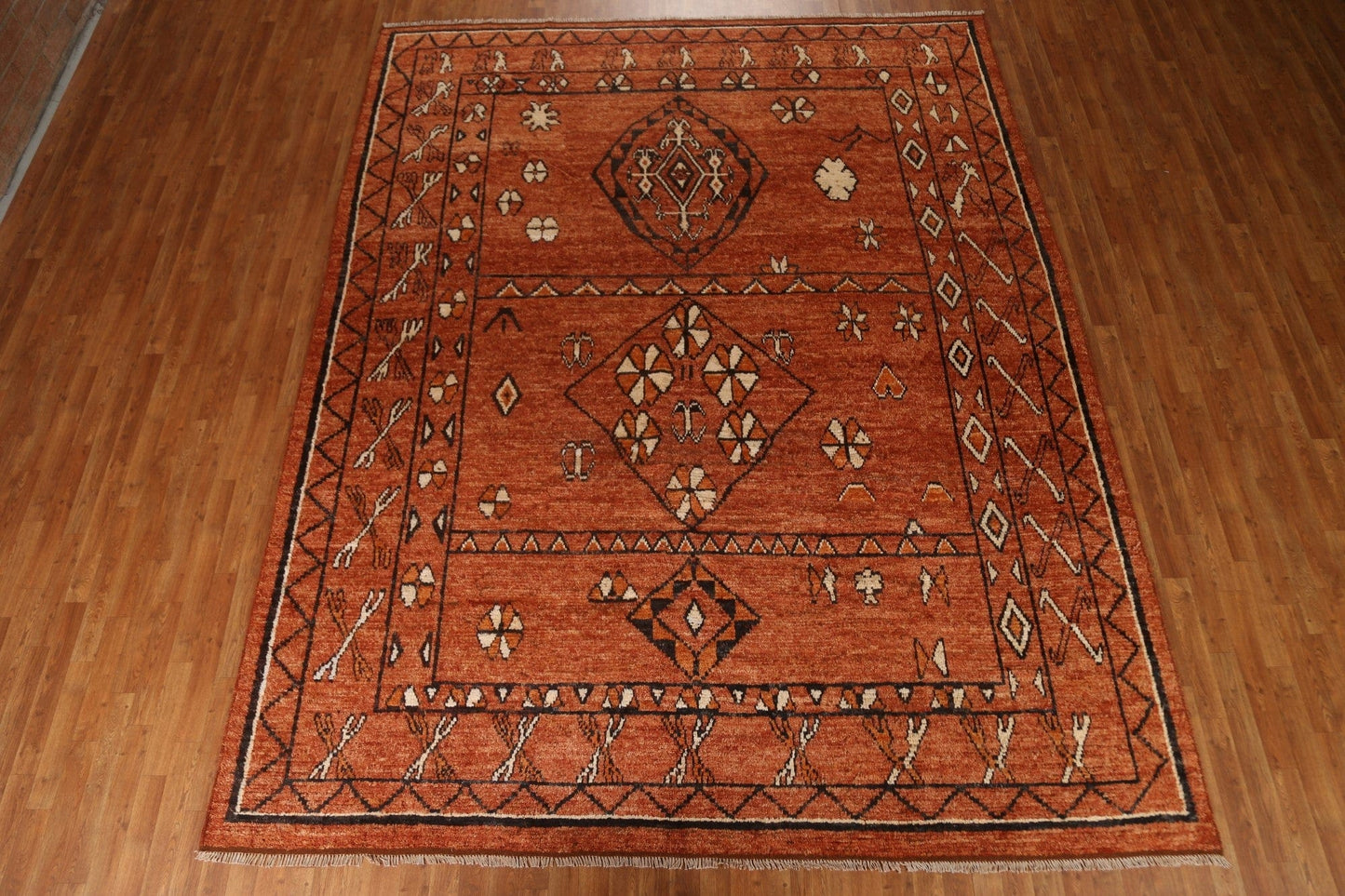 Tribal Moroccan Oriental Area Rug 10x12