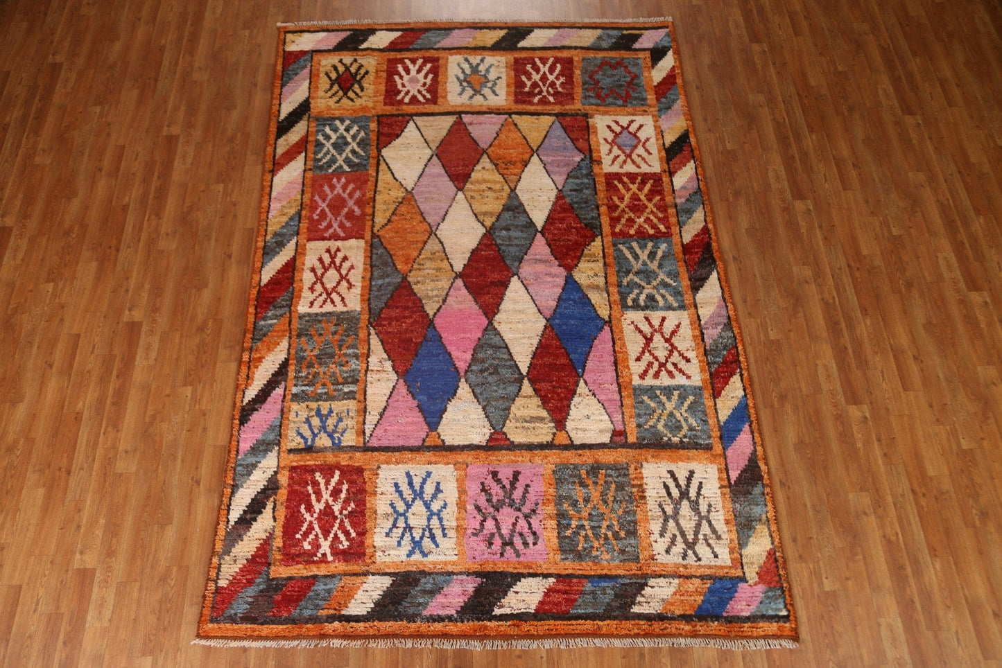 Geometric Moroccan Oriental Area Rug 7x10