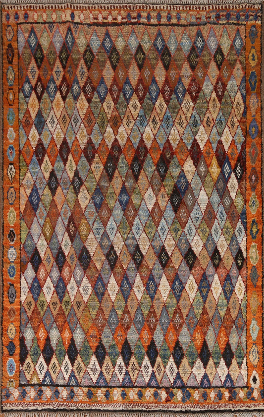 All-Over Trellis Moroccan Wool Area Rug 6x8