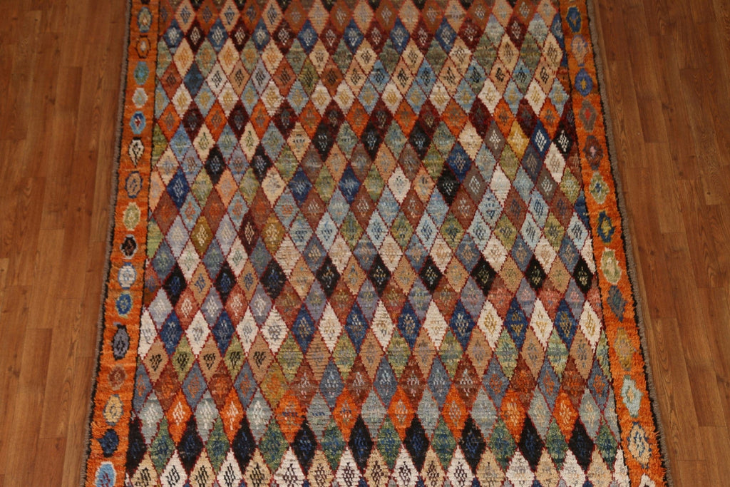 All-Over Trellis Moroccan Wool Area Rug 6x8