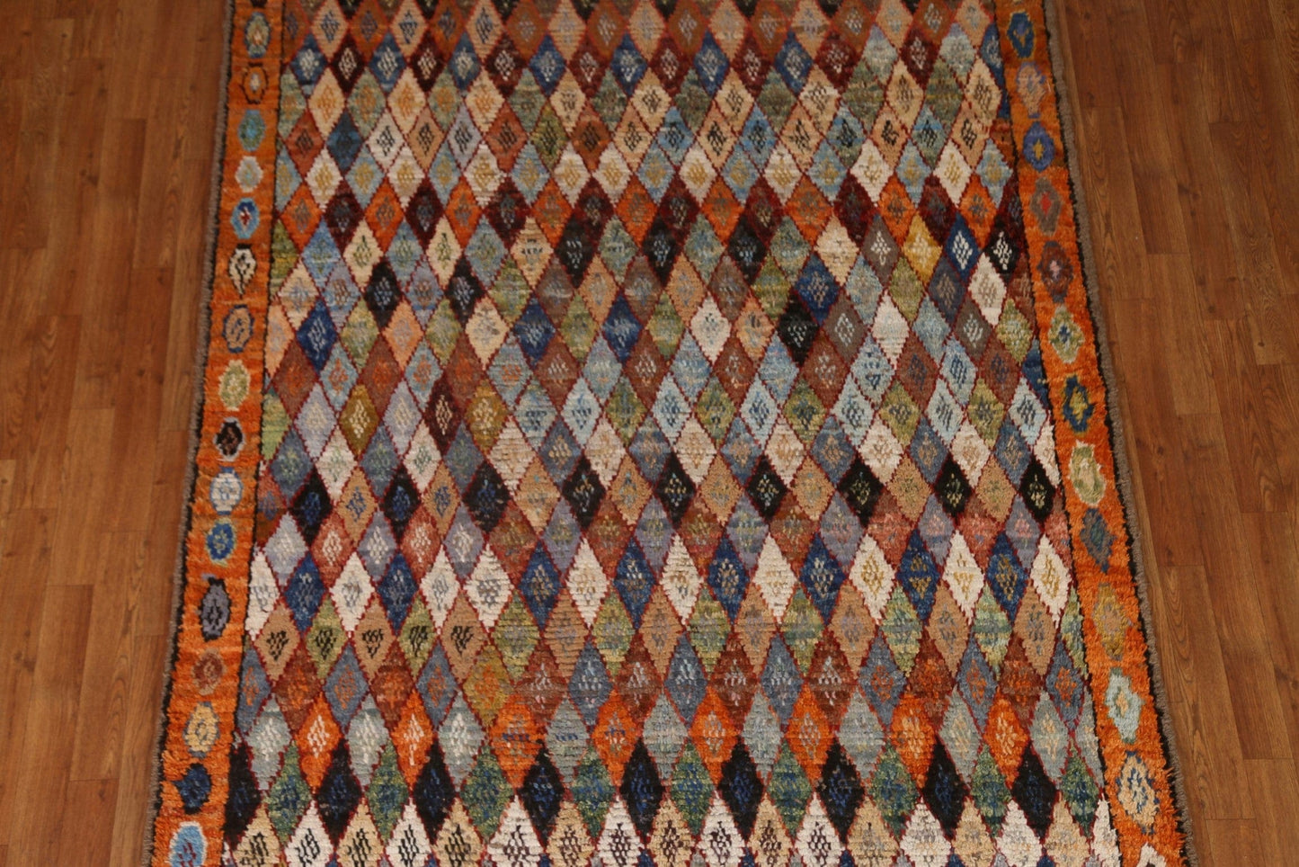 All-Over Trellis Moroccan Wool Area Rug 6x8