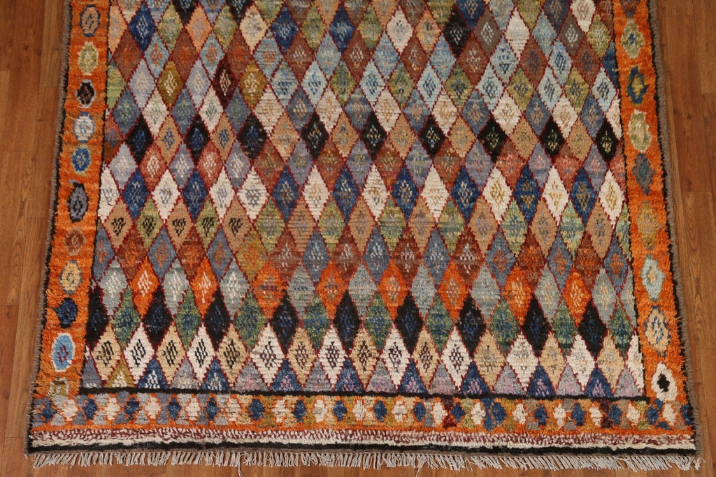 All-Over Trellis Moroccan Wool Area Rug 6x8