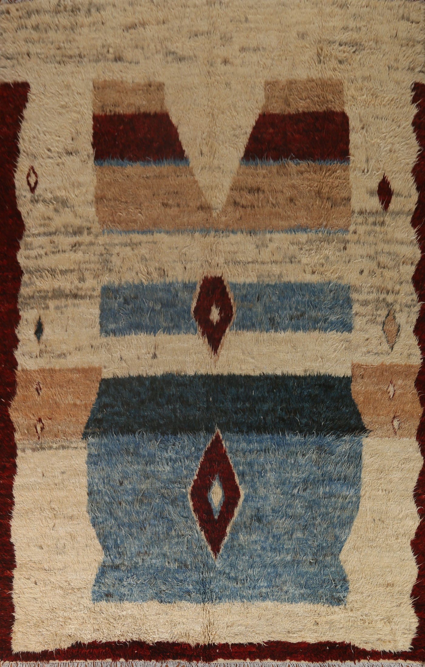 Tribal Moroccan Berber Wool Area Rug 9x12