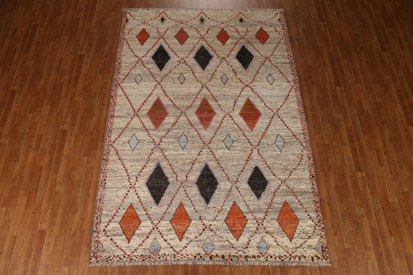 Geometric Moroccan Oriental Area Rug 7x10