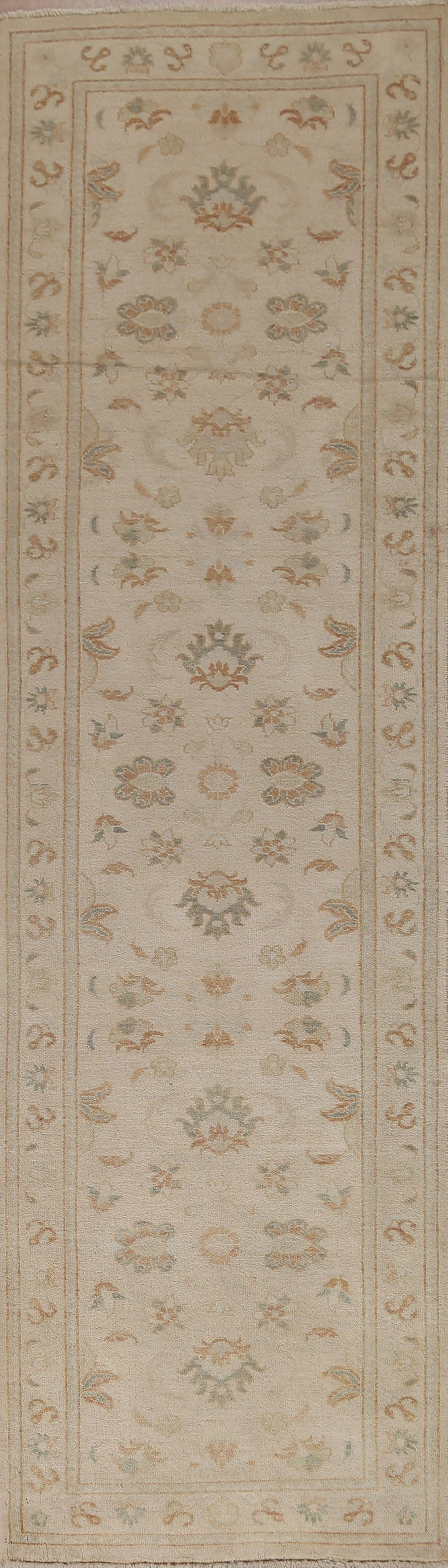 Floral Oushak Oriental Runner Rug 3x10