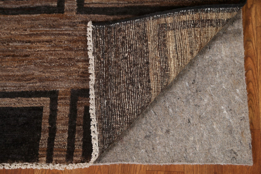 Modern Gabbeh Kashkoli Runner Rug 3x13