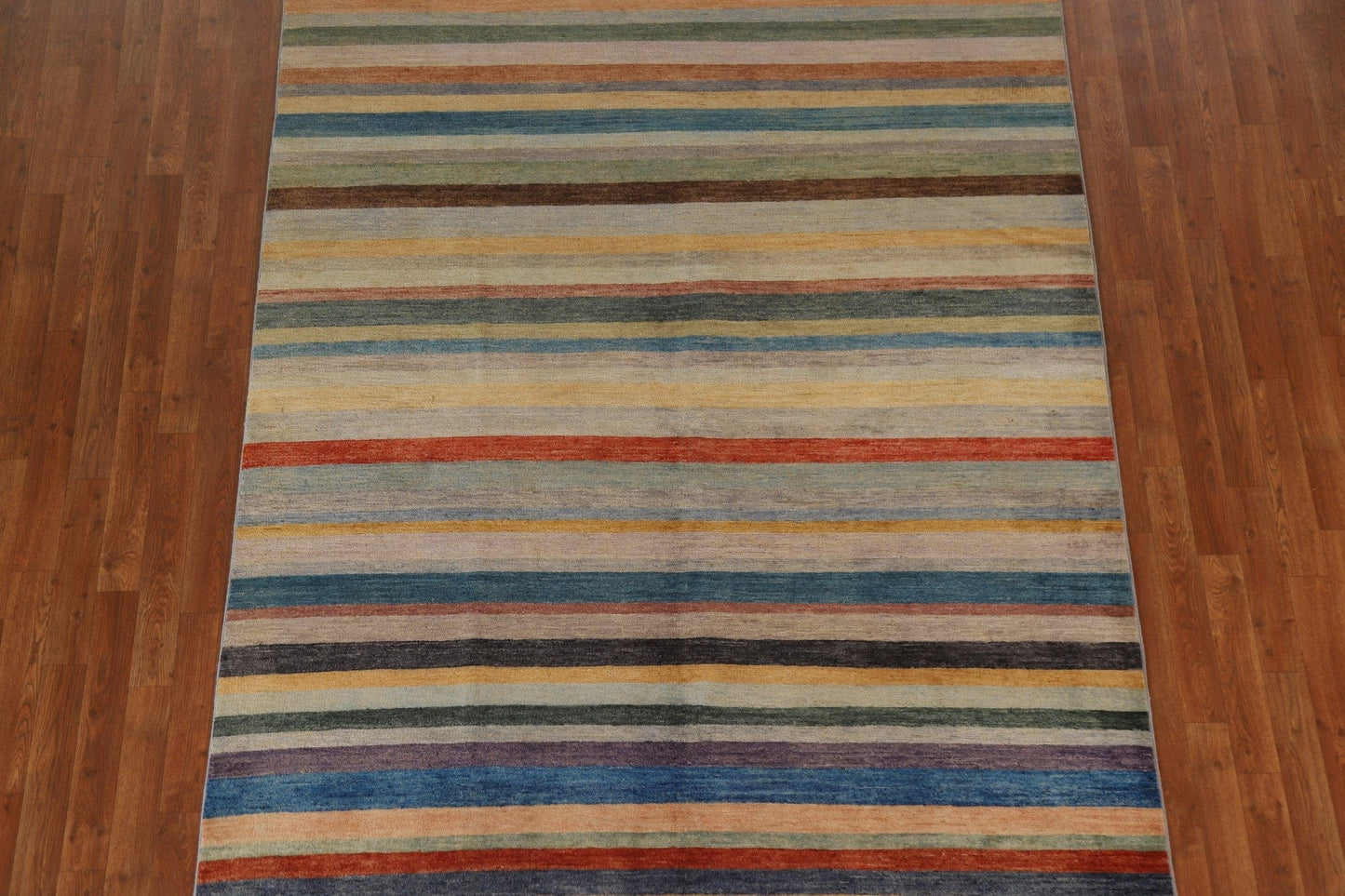 Striped Gabbeh Kashkoli Modern Area Rug 6x9