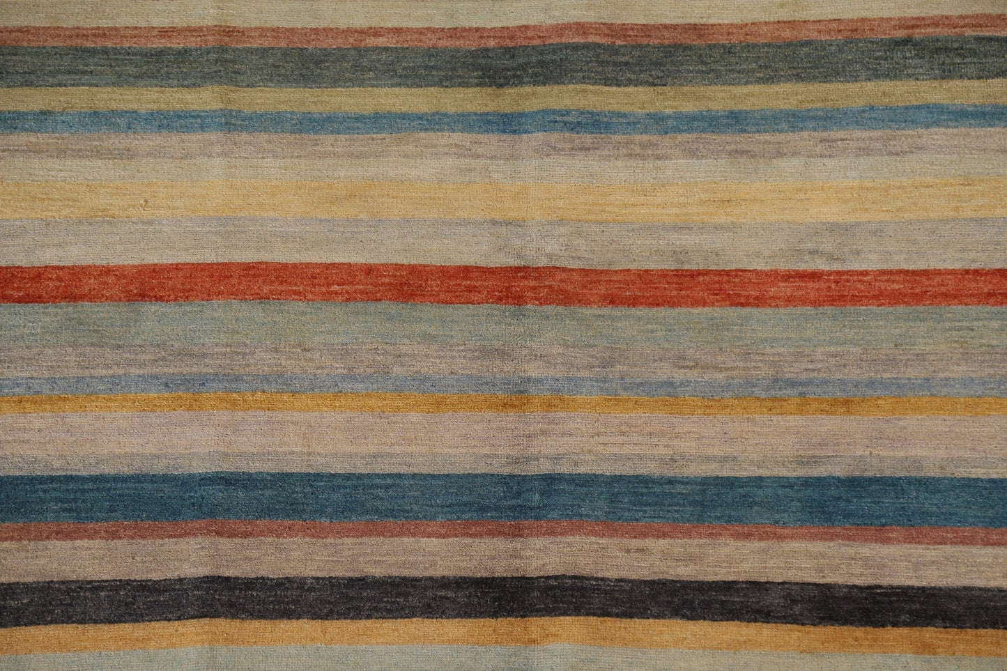 Striped Gabbeh Kashkoli Modern Area Rug 6x9