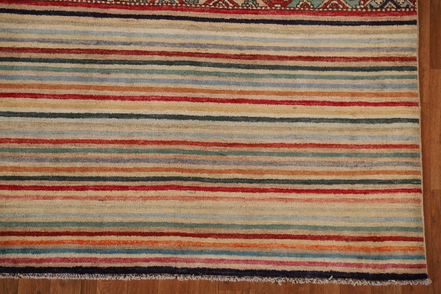 Striped Gabbeh Kashkoli Oriental Area Rug 4x6