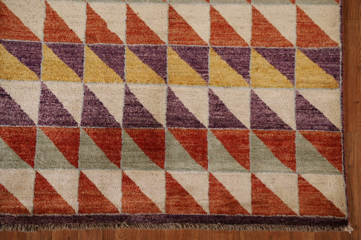 Geometric Gabbeh Kashkoli Modern Area Rug 4x6