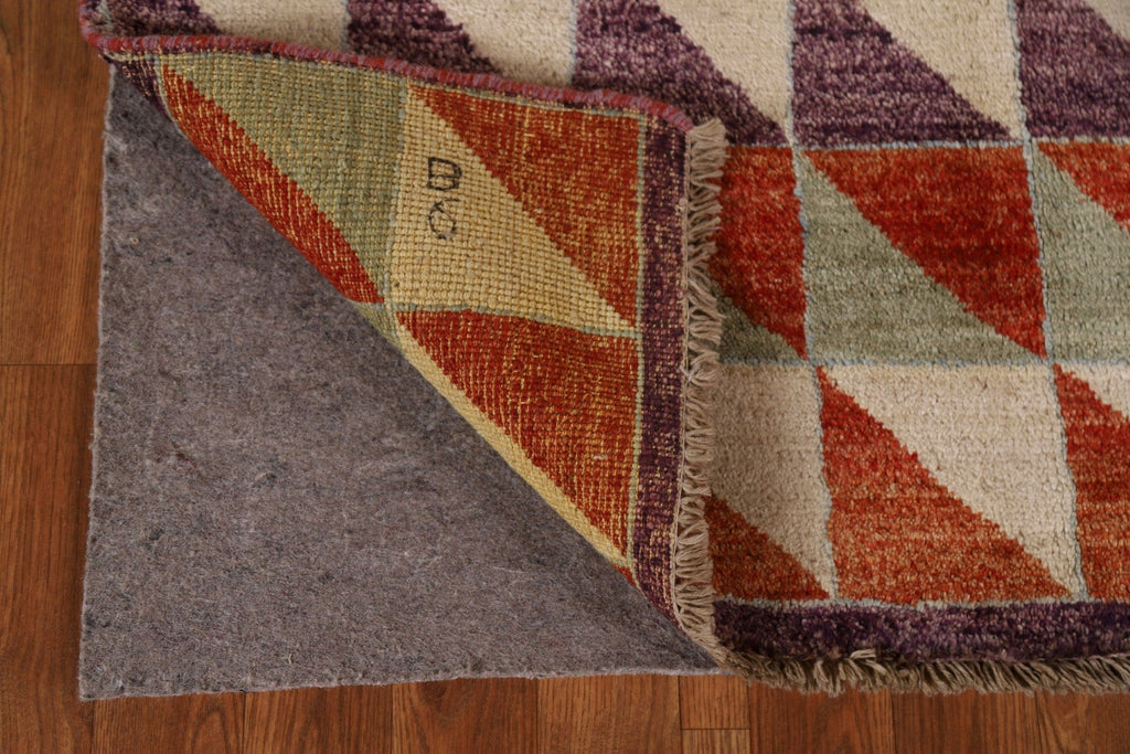 Geometric Gabbeh Kashkoli Modern Area Rug 4x6