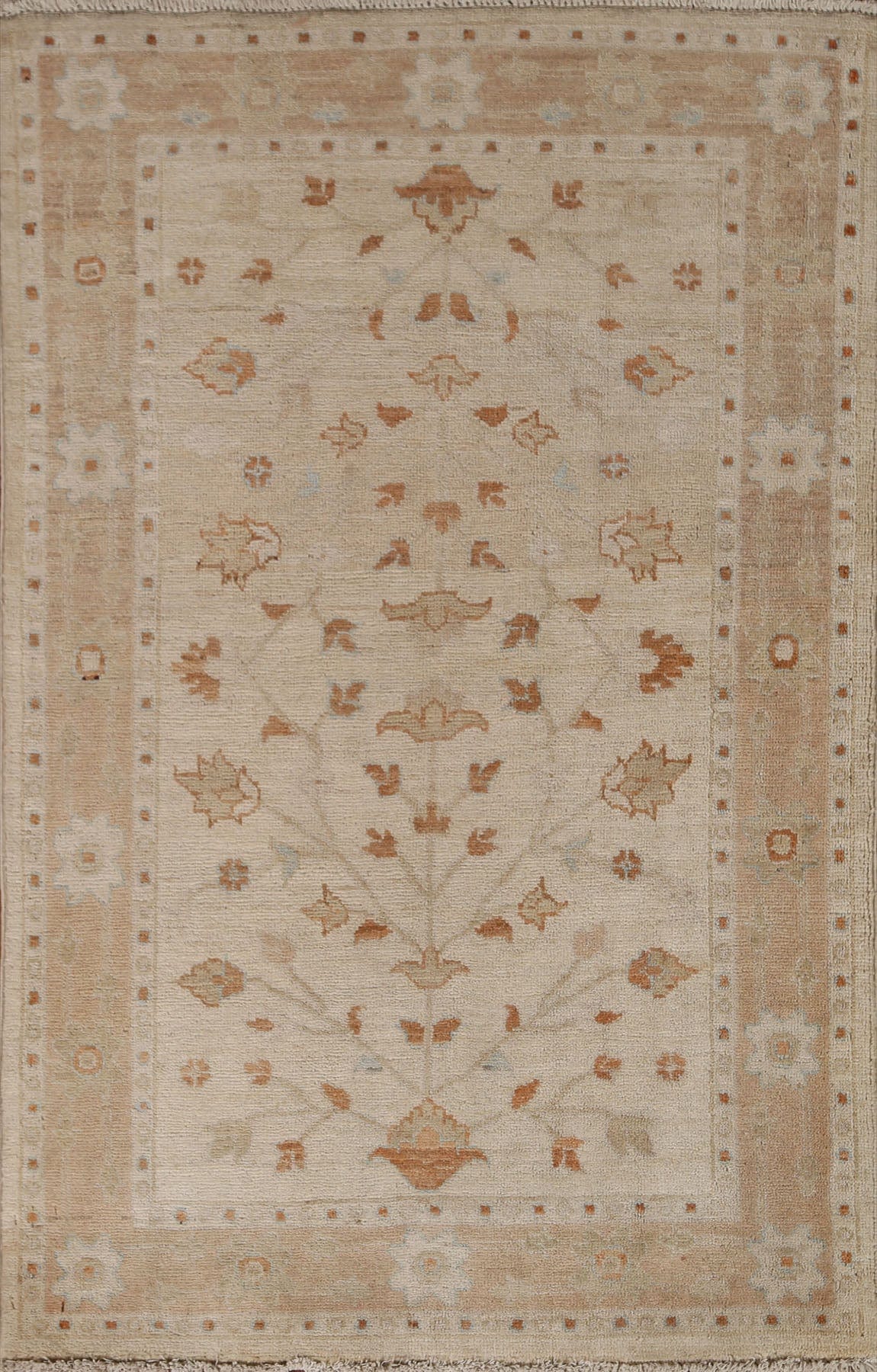 Vegetable Dye Oushak Oriental Area Rug 3x4