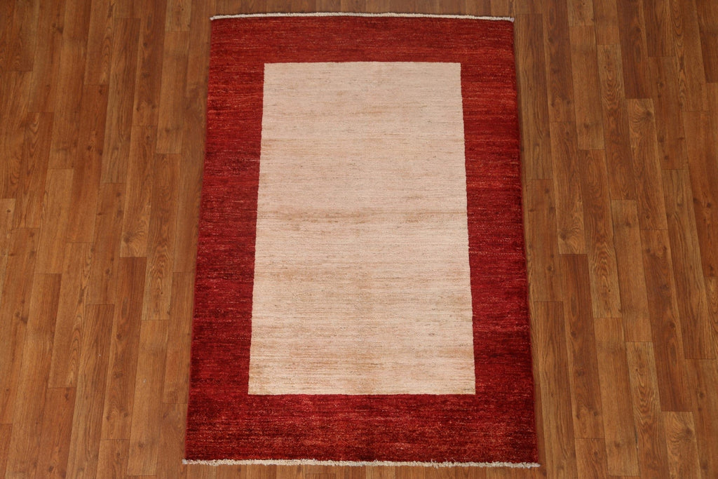 Handmade Gabbeh Kashkoli Wool Area Rug 3x5