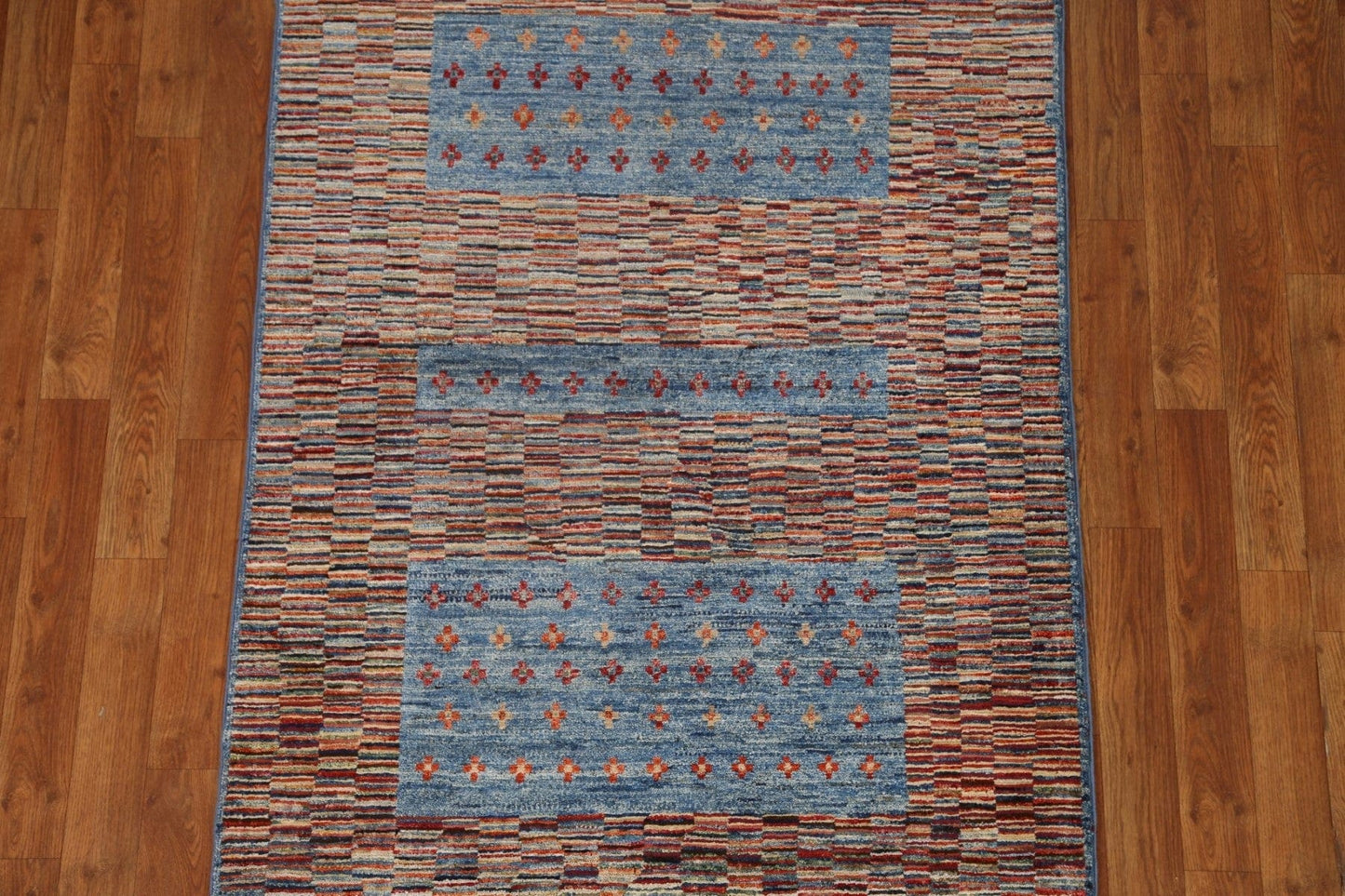 Hand-Knotted Wool Gabbeh Kashkoli Area Rug 3x5