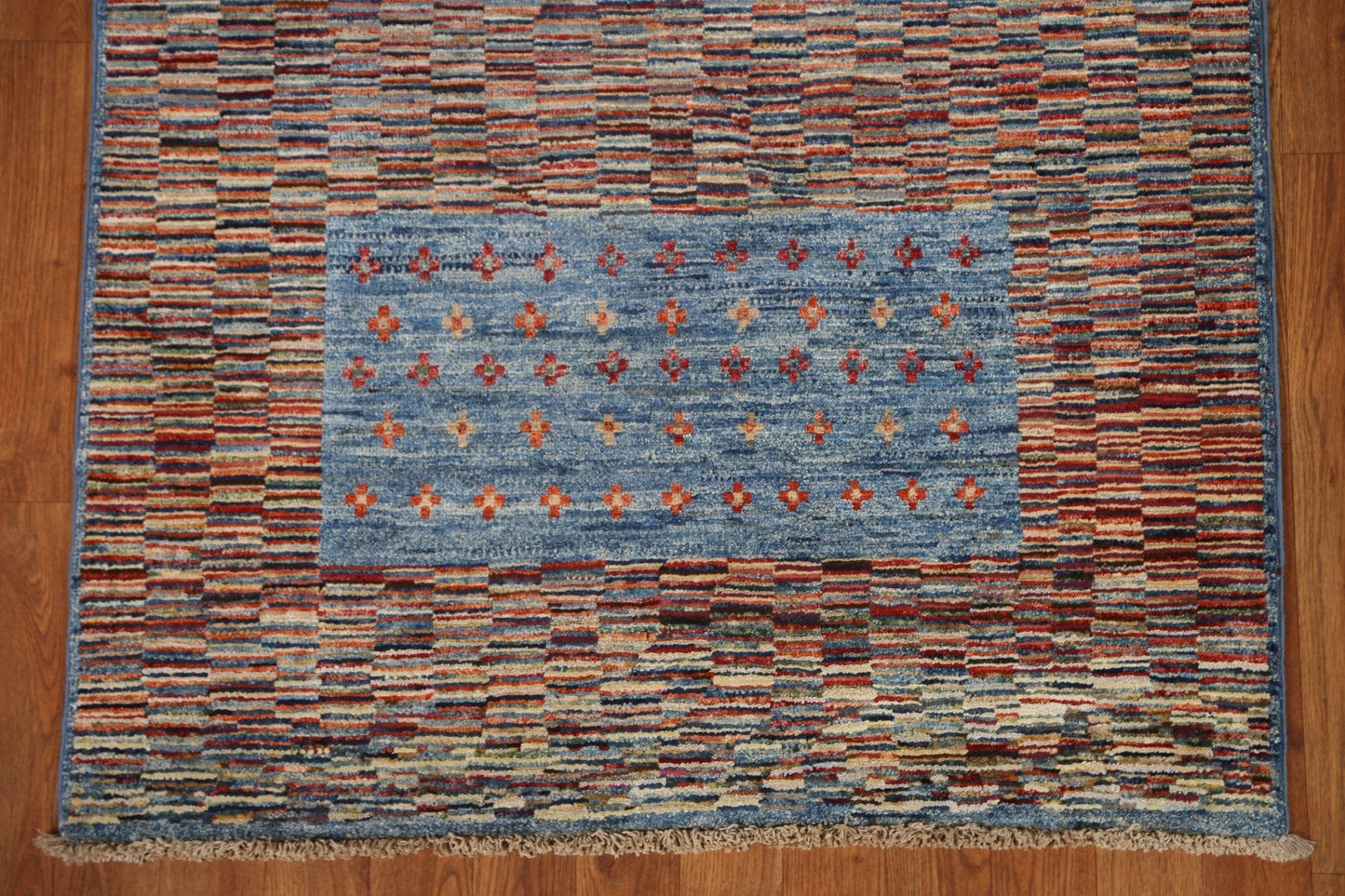 Hand-Knotted Wool Gabbeh Kashkoli Area Rug 3x5