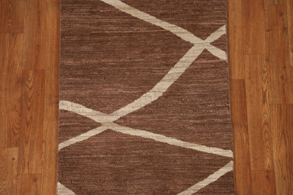 Brown Gabbeh Kashkoli Oriental Rug 2x3