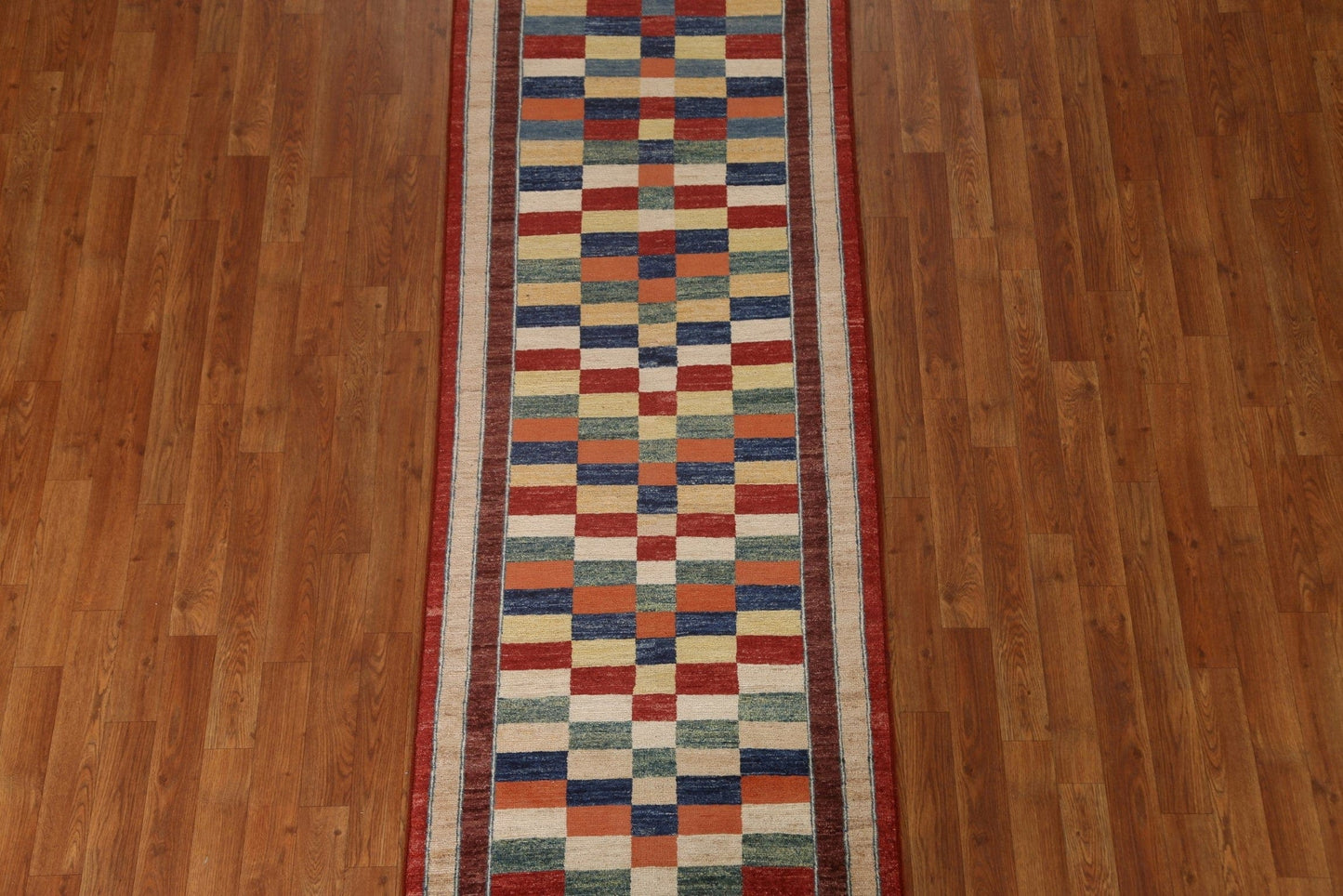 Handmade Gabbeh Kashkoli Oriental Runner Rug 3x8