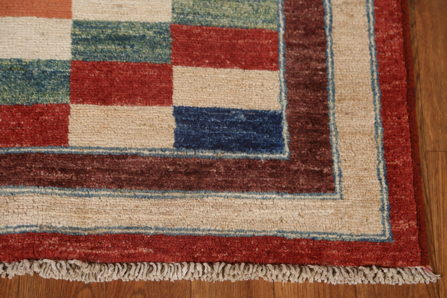 Handmade Gabbeh Kashkoli Oriental Runner Rug 3x8