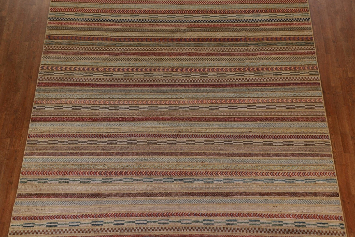 Striped Gabbeh Kashkoli Area Rug 8x10