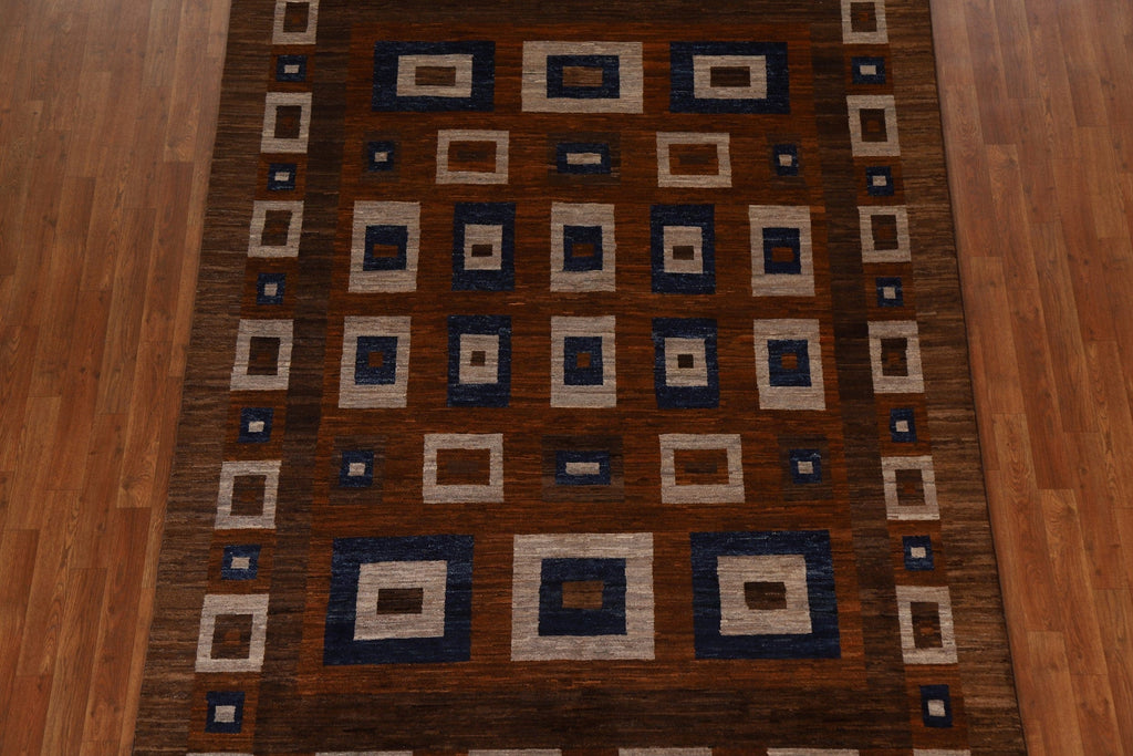 Geometric Gabbeh Kashkoli Modern Area Rug 7x10