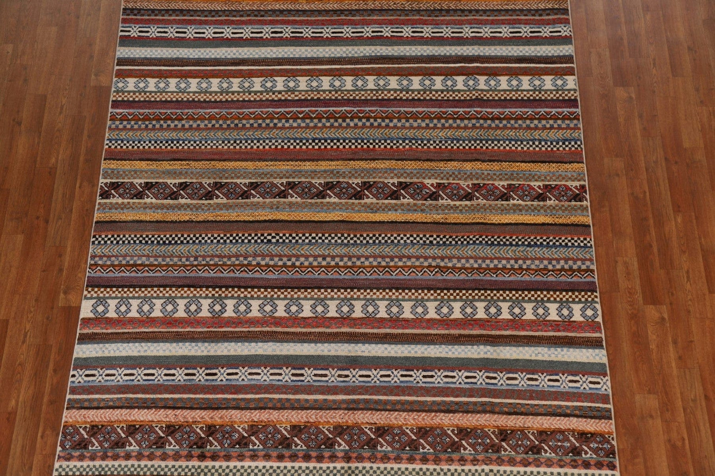 Striped Gabbeh Kashkoli Oriental Area Rug 6x10