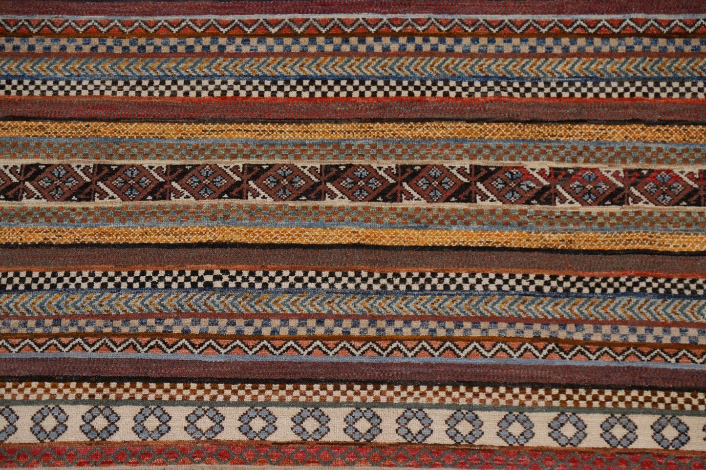 Striped Gabbeh Kashkoli Oriental Area Rug 6x10