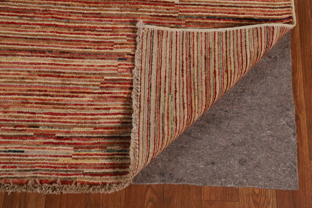 All-Over Gabbeh Kashkoli Striped Area Rug 8x10