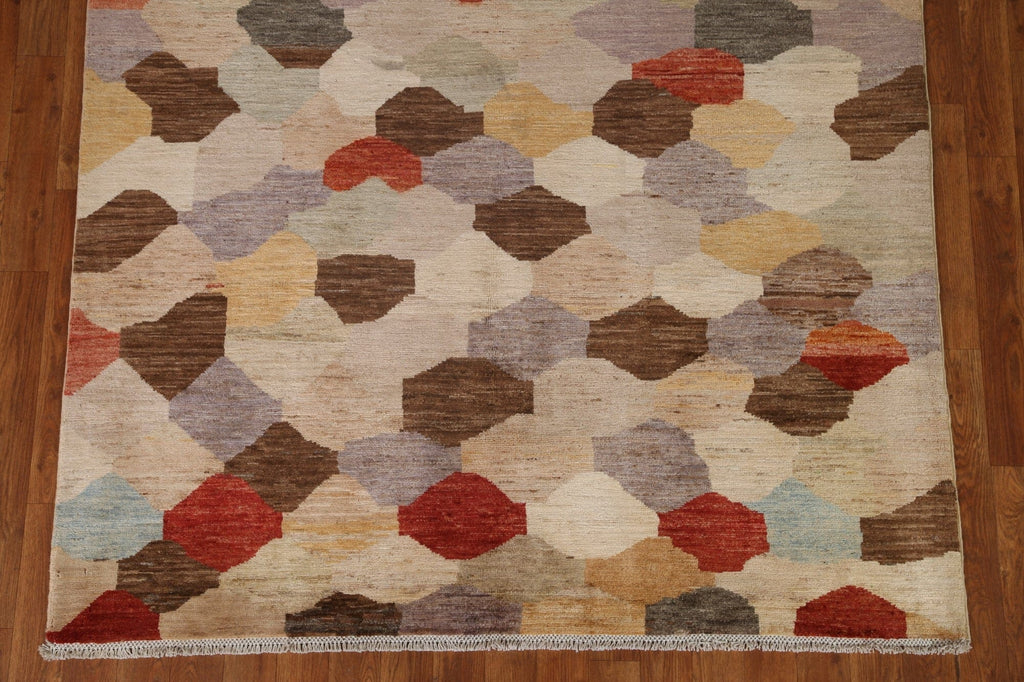 All-Over Gabbeh Kashkoli Modern Area Rug 5x6