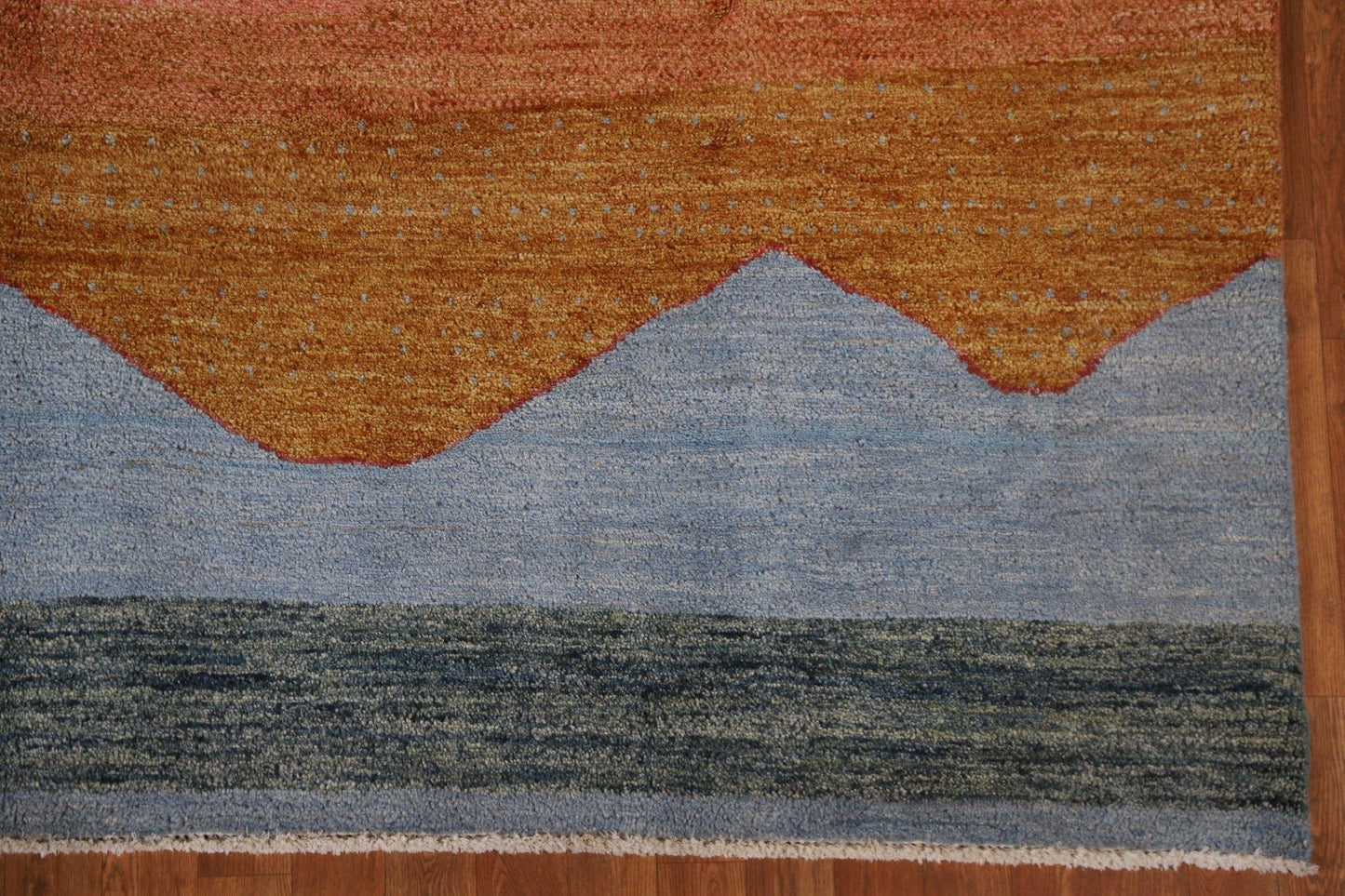 Handmade Gabbeh Kashkoli Wool Area Rug 8x10